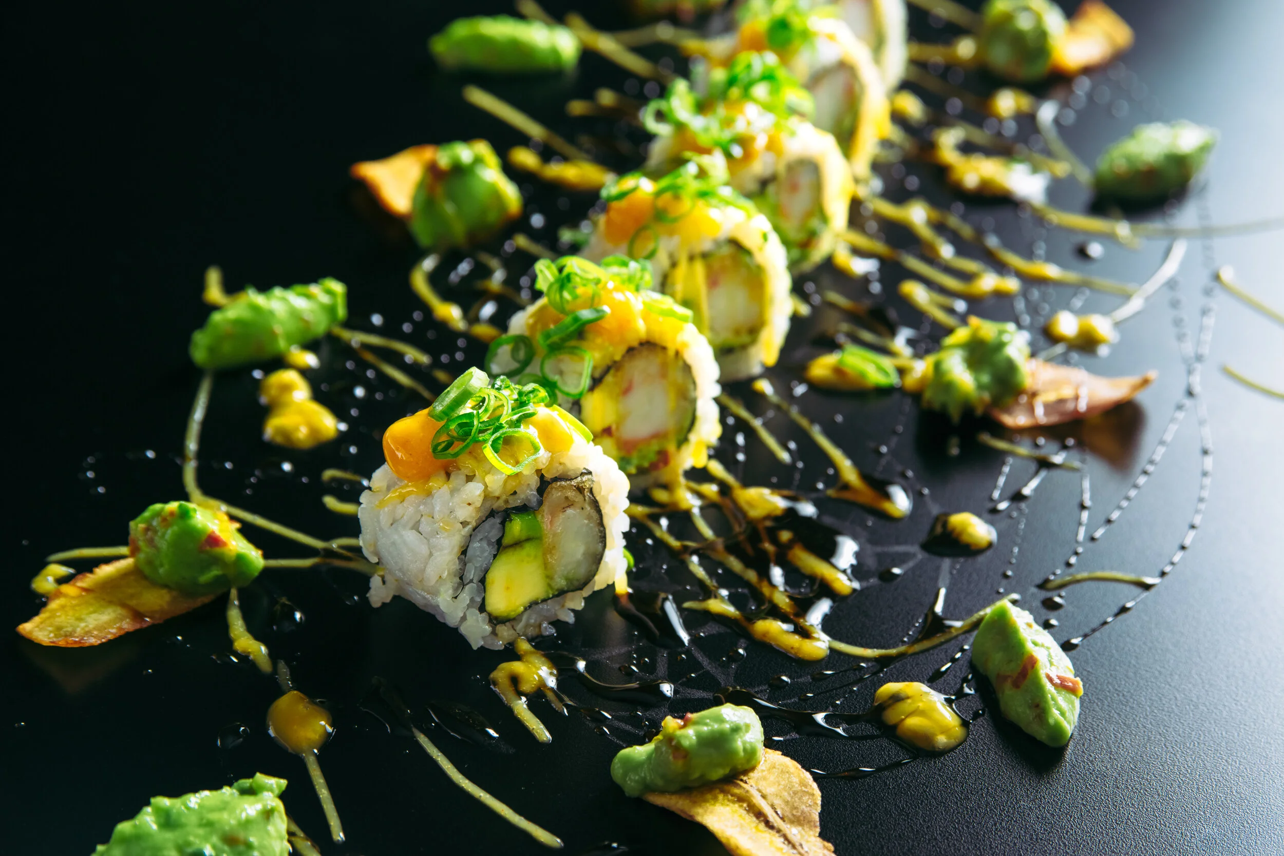Signature sushi roll at HERO