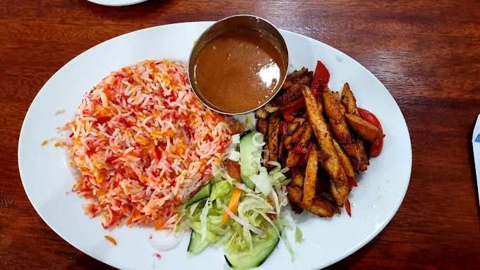 Top Rise rice and chicken plate